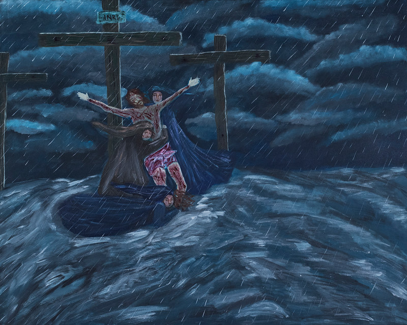 Ocean of Mercy Acrylic painting Ocean of Mercy by Denise Gracias