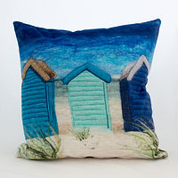 Beach Huts in Blue Cushion //images.artistrunwebsite.com/gallery/img_2373381500225933_large.jpg?1510602389