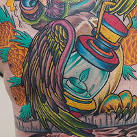 Jessie's Owl and Lantern Tattoo //images.artistrunwebsite.com/gallery/img_24071343954057_large.jpg?1499946566