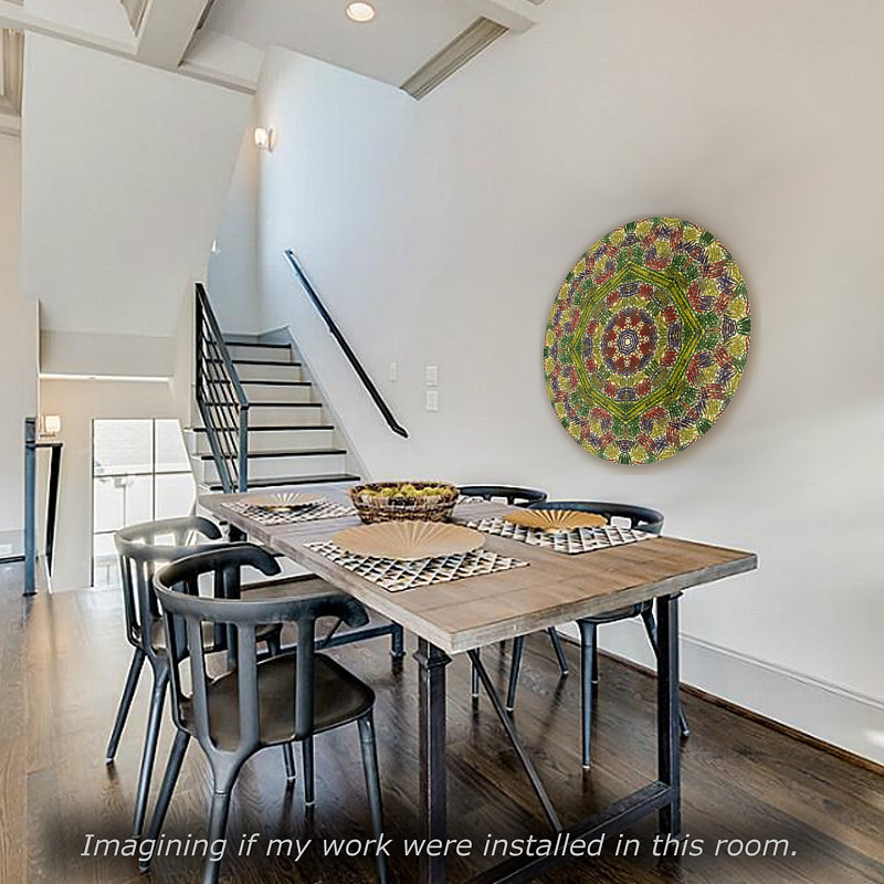 Virtual Room - Mandala "Creativity Catcher" Print Virtual Room - Mandala "Creativity Catcher" by John Hovig