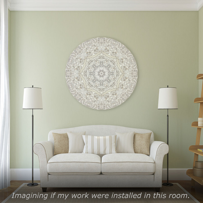 Virtual Room - Mandala "Celestial Radiance" Print Virtual Room - Mandala "Celestial Radiance" by John Hovig