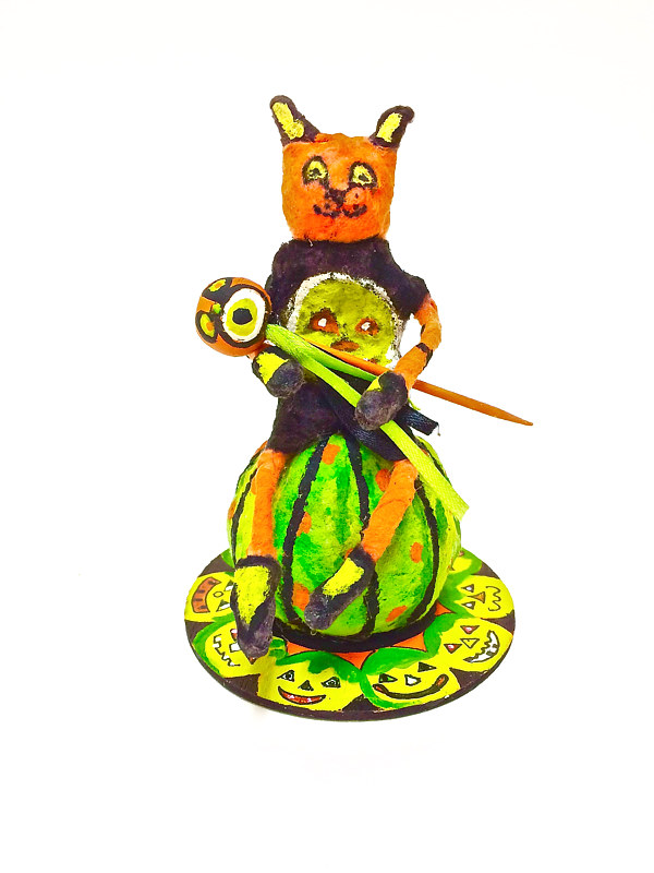 Orange Cat Holding Spooky Orange Cat Holding Spooky by Fascia Berlin