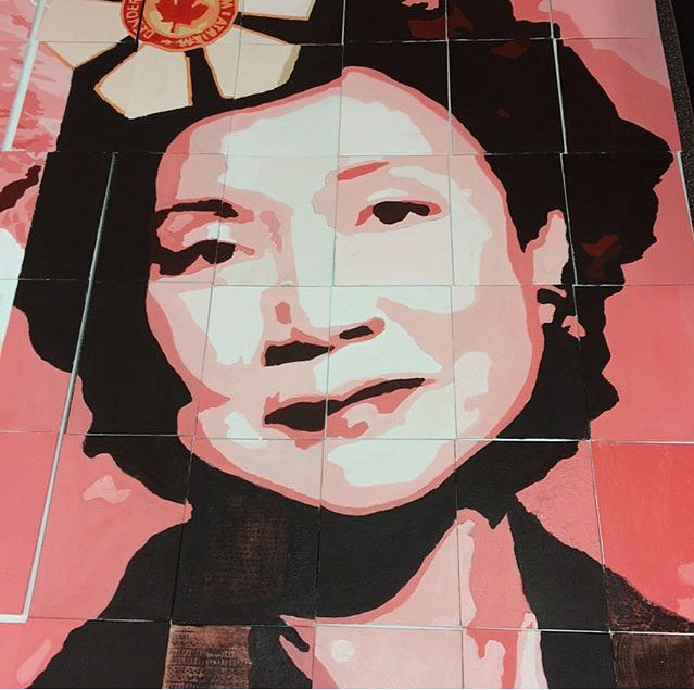 FullSizeRender-2Adrienne Clarkson P. S. - Student Mural - Portrait of Adrienne Clarkson Acrylic painting FullSizeRender-2Adrienne Clarkson P. S. - Student Mural - Portrait of Adrienne Clarkson by Cindy Scaife