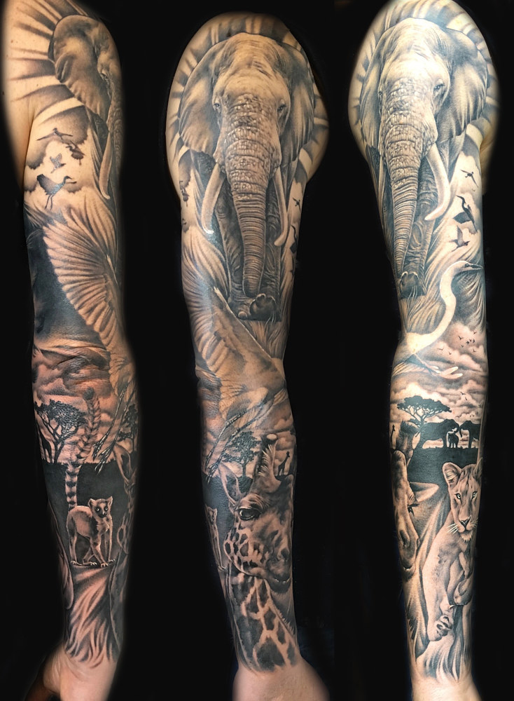 Black and Grey - Sweet Siren Tattoo in Kelowna B.C.