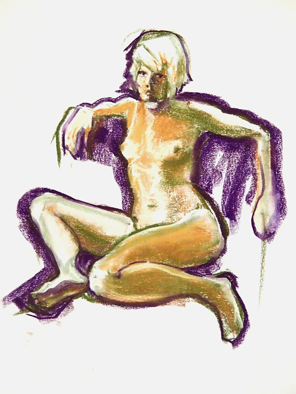 Sara Drawing Sara by Pamela Neswald