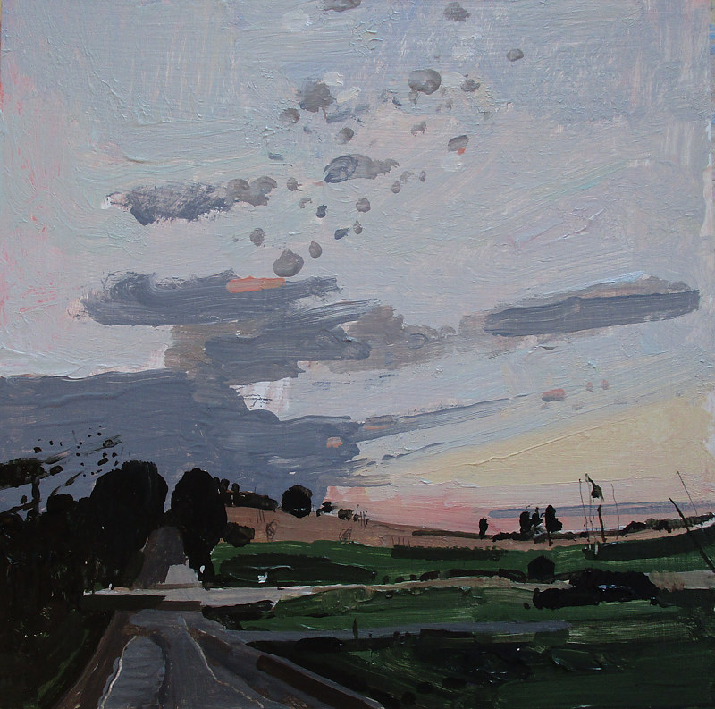 Acrylic painting November Glow by Harry Stooshinoff