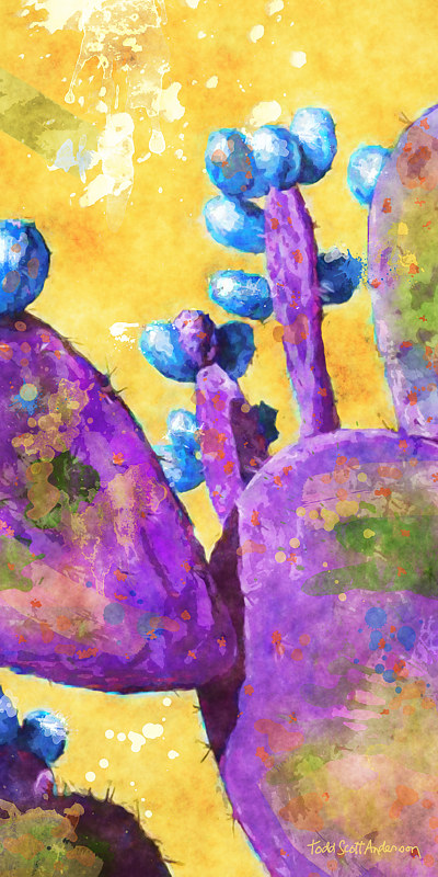 MOJAVE CACTUS 26 T Print MOJAVE CACTUS 26 T by Todd Anderson