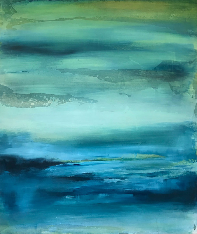 Ocean Blues Acrylic painting Ocean Blues by Drew Marin
