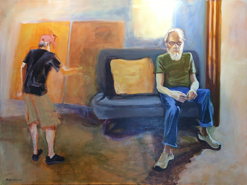 The Teacher (Tony Walholm) Painting The Teacher (Tony Walholm) by Pamela Neswald