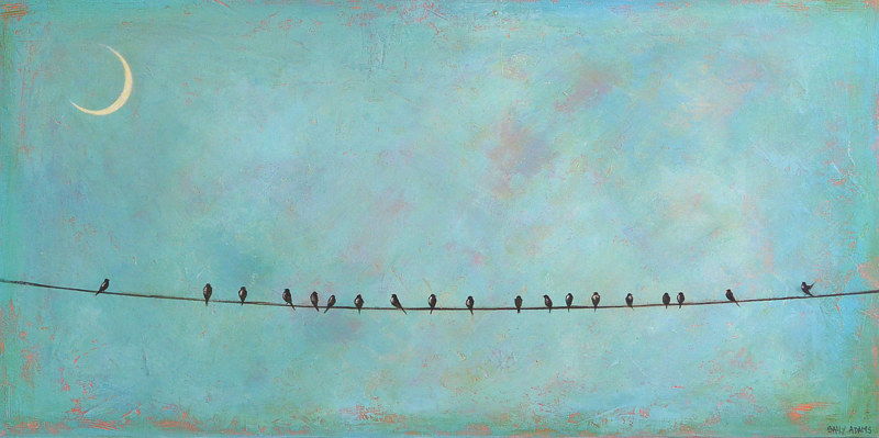 Pastel Sky Acrylic painting Pastel Sky by Sally Adams