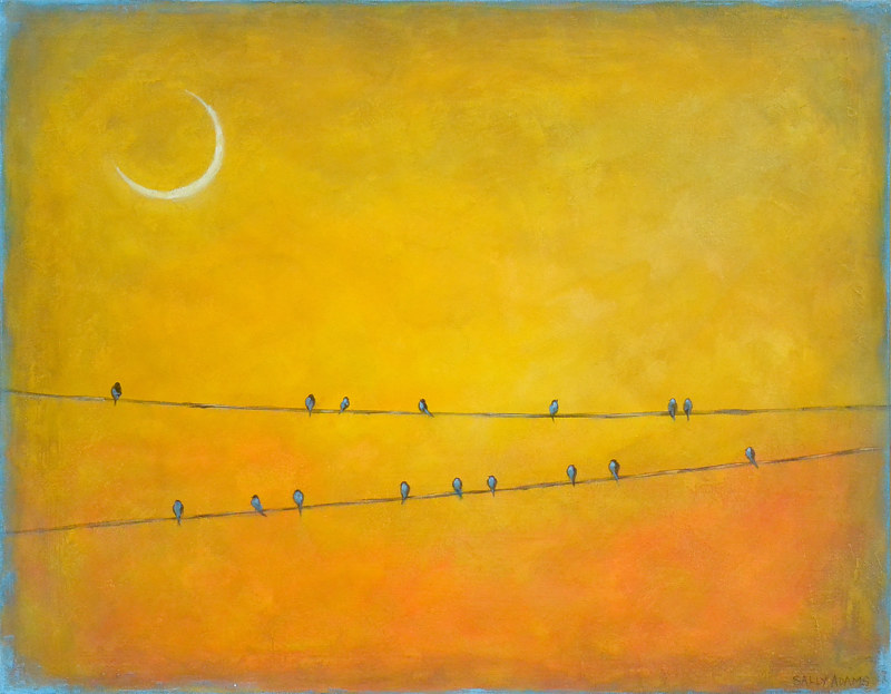Sundown II Acrylic painting Sundown II by Sally Adams