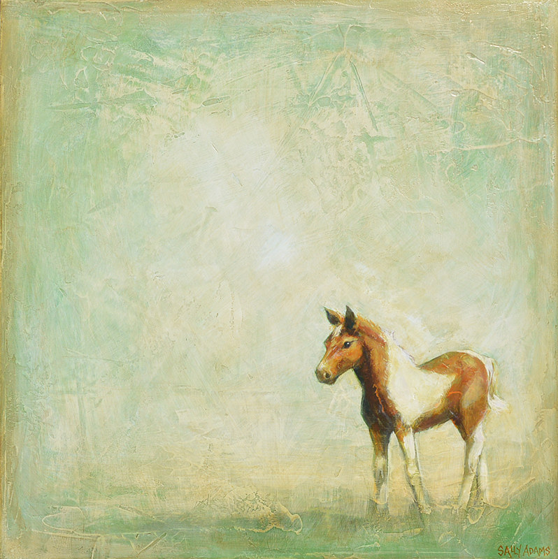 Pony Acrylic painting Pony by Sally Adams