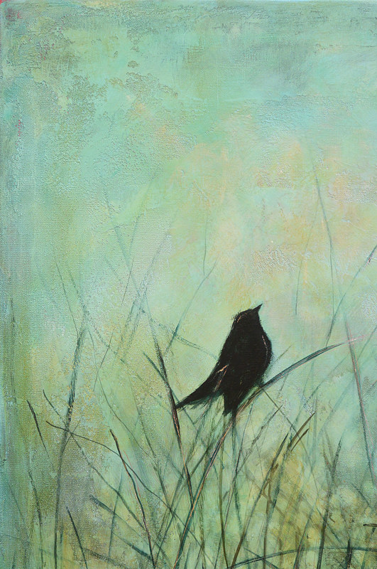 Hush Acrylic painting Hush by Sally Adams