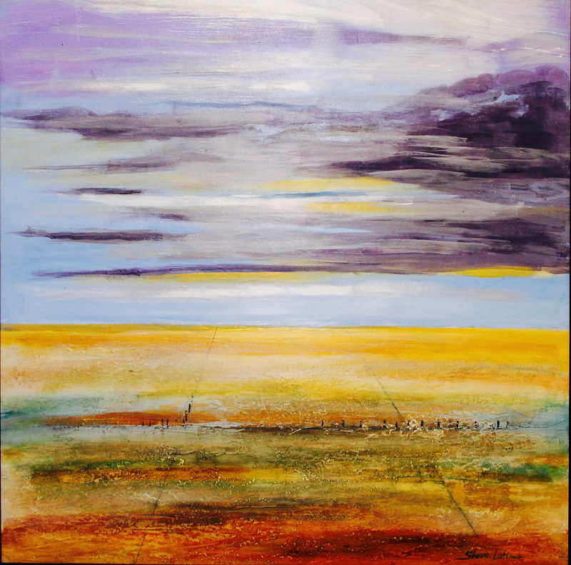 "Endless" This painting evokes the vastness of the West Texas I was growing up in the 1950's. It seemed that the horizon went on forever. Mixed-media artwork "Endless" This painting evokes the vastness of the West Texas I was growing up in the 1950's. It seemed that the horizon went on forever. by Steve Latimer