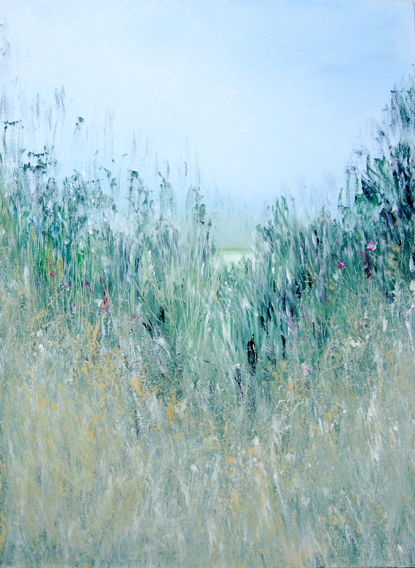 Prairie Grass and Sky Print Prairie Grass and Sky by Marion Krahn