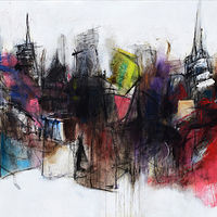 View of a city from a hill 40 x 58" Sold //images.artistrunwebsite.com/gallery/img_2560111520468175_large.jpg?1584332218