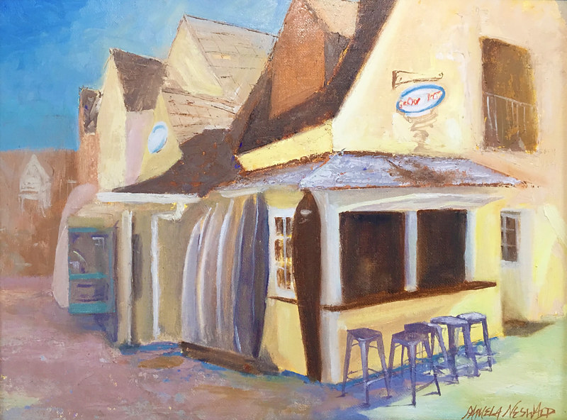 Goofyfoot Surf School 18x24, stretched Goofyfoot Surf School 18x24, stretched by Pamela Neswald