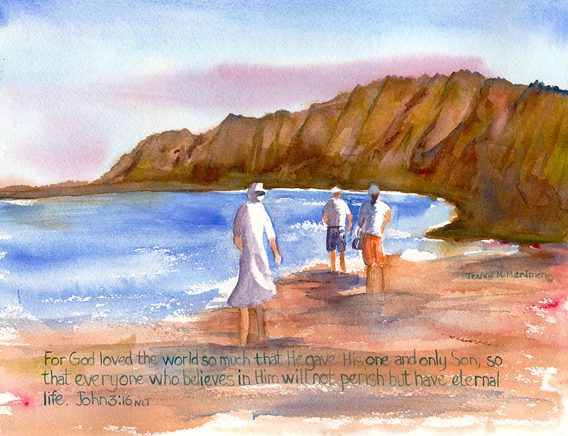"For God Loved" Print "For God Loved" by Jeanne McMenimen