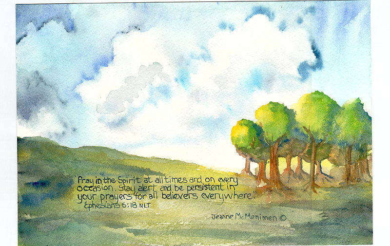 "Pray" Print "Pray" by Jeanne McMenimen