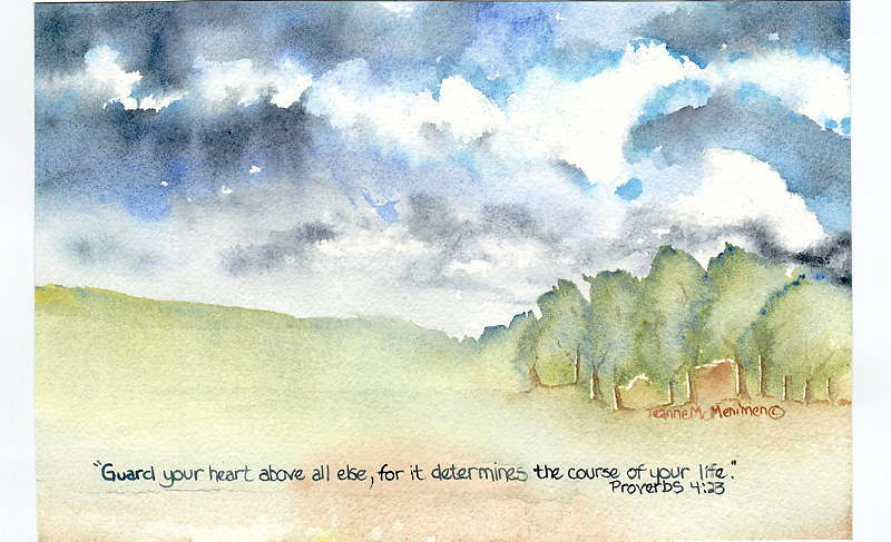 "Guard Your Heart" Print "Guard Your Heart" by Jeanne McMenimen