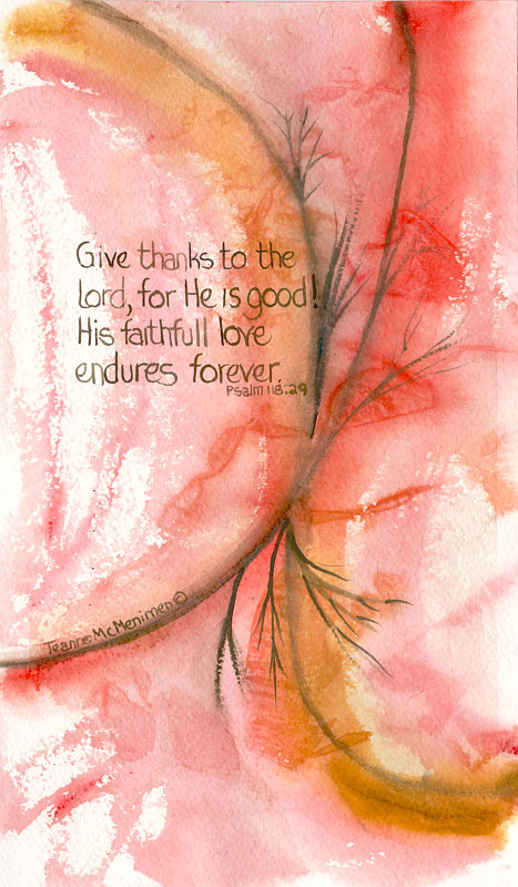 "Give Thanks" Print "Give Thanks" by Jeanne McMenimen