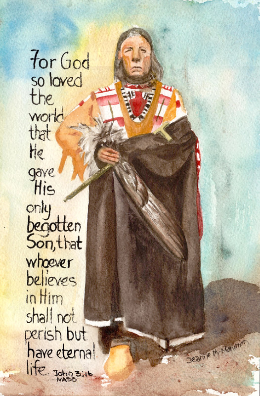 "For God" Print "For God" by Jeanne McMenimen