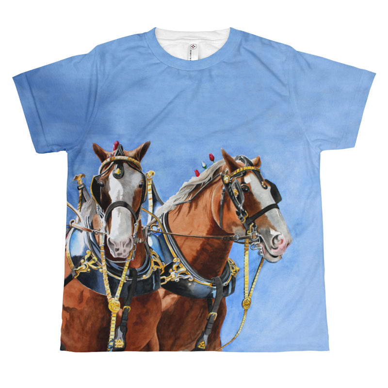 The Clydesdale Pair Youth T The Clydesdale Pair Youth T by Debbie Hart