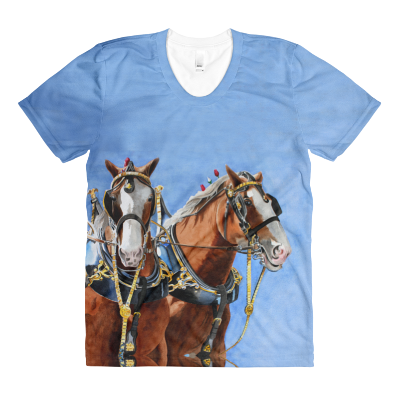 The Clydesdales Womens T Print The Clydesdales Womens T by Debbie Hart