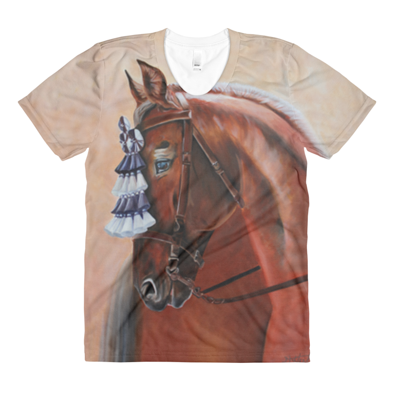 The Show Horse Womens T Print The Show Horse Womens T by Debbie Hart