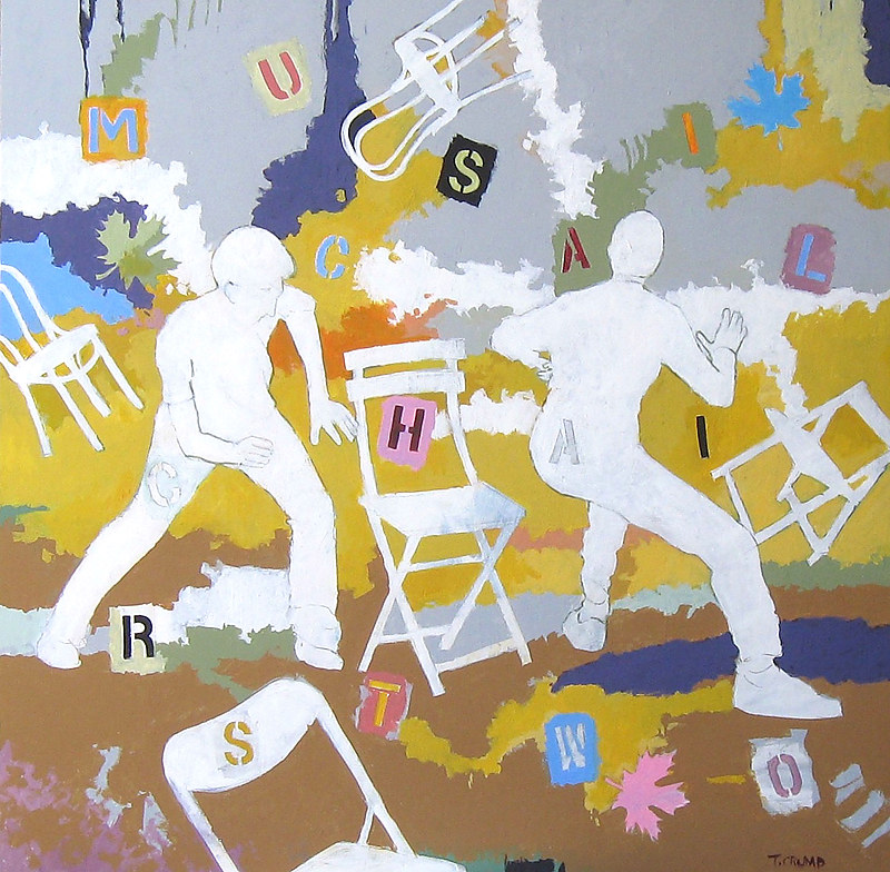 Musical Chair Two Acrylic painting Musical Chair Two by Terry Crump