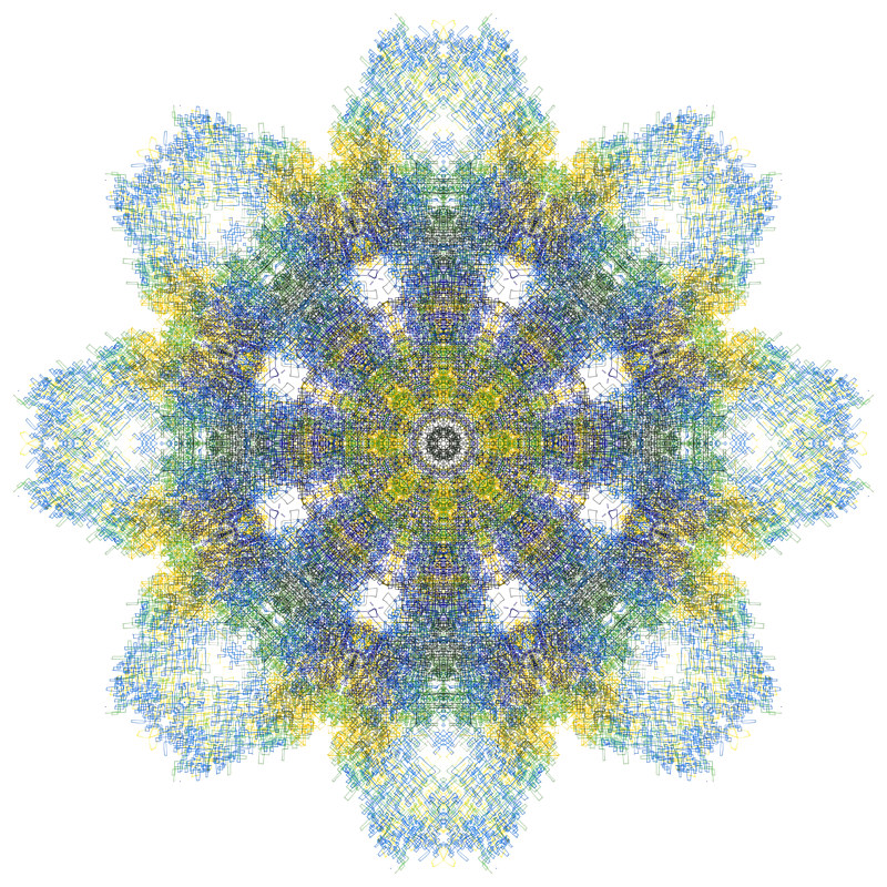 Hovig 18030 Mandala from Foresight #1 (1800x1800) Print Hovig 18030 Mandala from Foresight #1 (1800x1800) by John Hovig