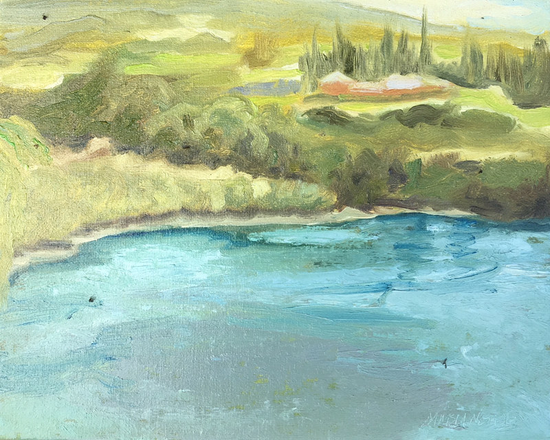 Honolua Bay Impression Oil painting Honolua Bay Impression by Pamela Neswald
