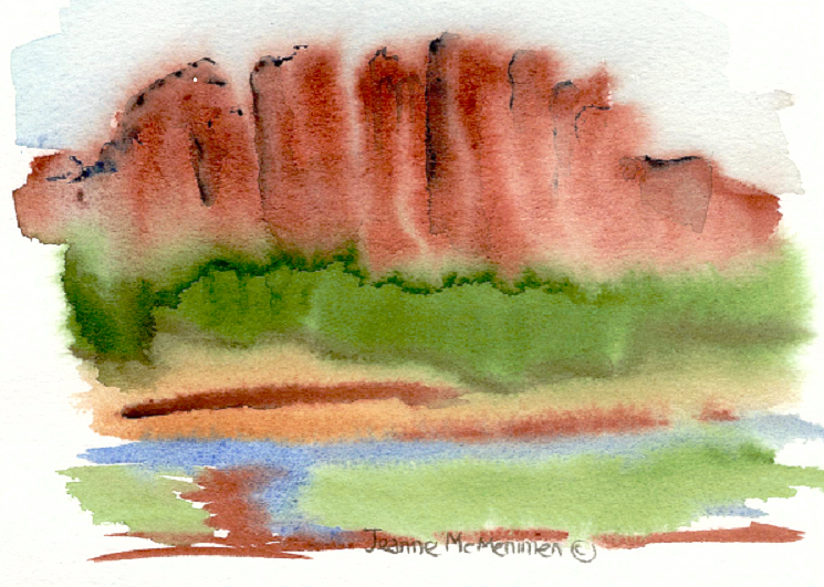 "Abstract of Northern Arizona" Print "Abstract of Northern Arizona" by Jeanne McMenimen