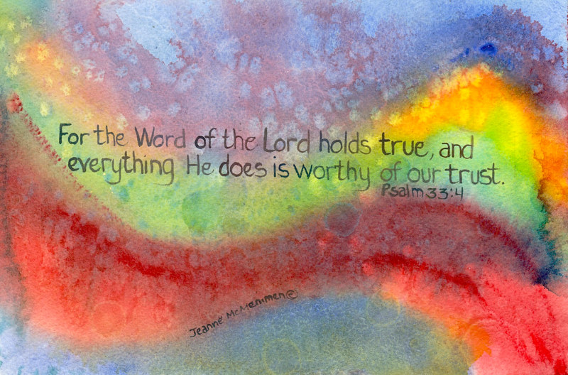 "For the Word" Print "For the Word" by Jeanne McMenimen