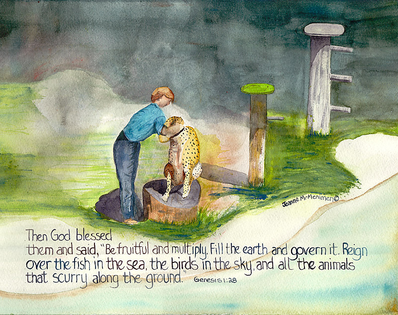 "Then God Blessed Them" Print "Then God Blessed Them" by Jeanne McMenimen