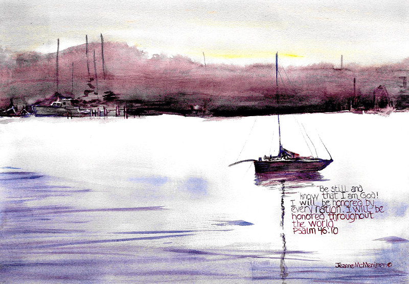 "Be Still" Print "Be Still" by Jeanne McMenimen