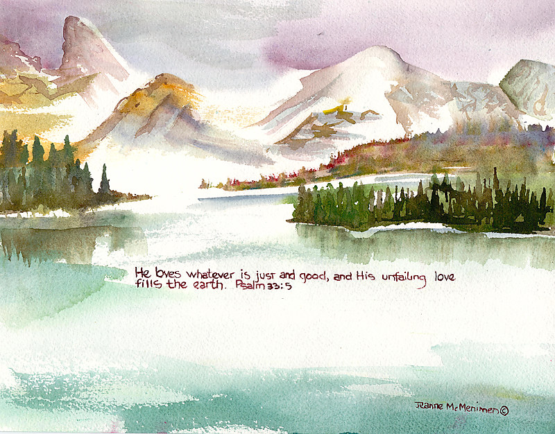 "He Loves" Print "He Loves" by Jeanne McMenimen