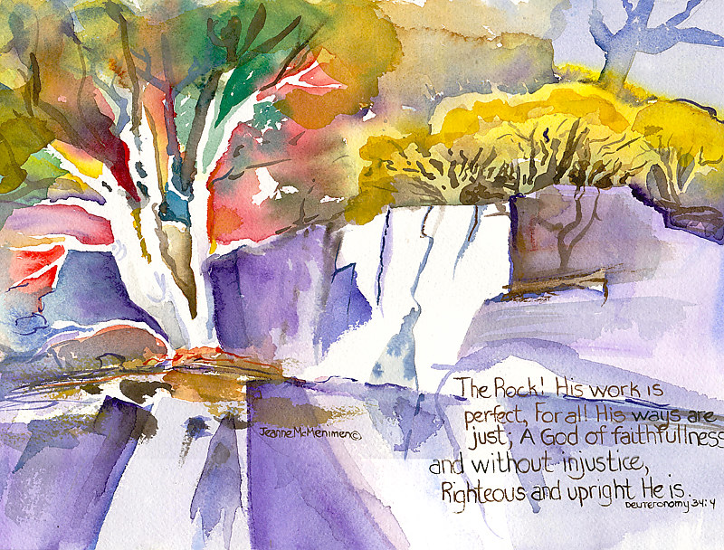 "The Rock!" Print "The Rock!" by Jeanne McMenimen