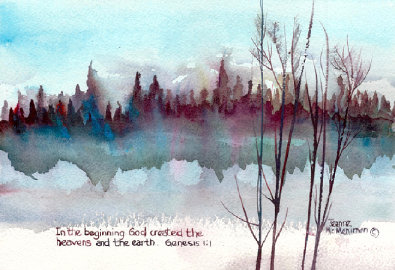 "In the Beginning" Print "In the Beginning" by Jeanne McMenimen