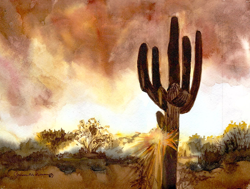 "Sunset in the West" Print "Sunset in the West" by Jeanne McMenimen