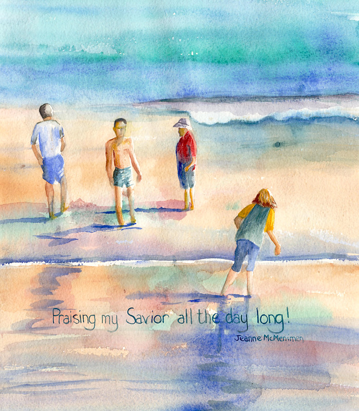 "Praising My Savior" Print "Praising My Savior" by Jeanne Mcmenimen