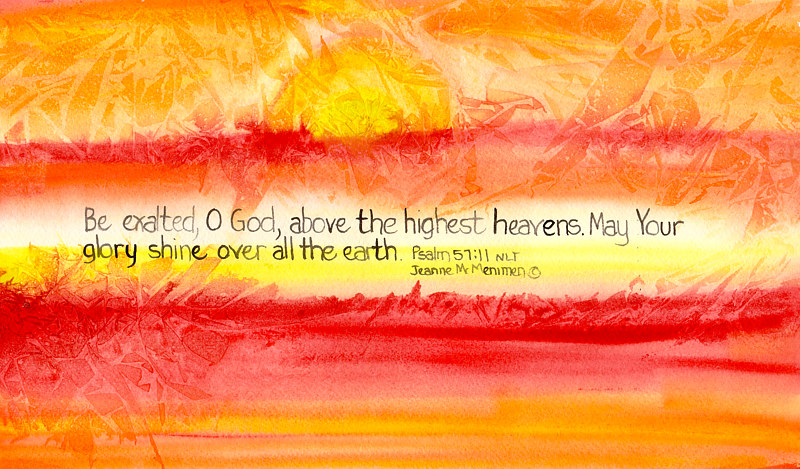 "Be Exalted" Print "Be Exalted" by Jeanne McMenimen