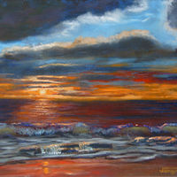 Sunset At A Beach //images.artistrunwebsite.com/gallery/img_2641591531905832_large.jpg?1553401771