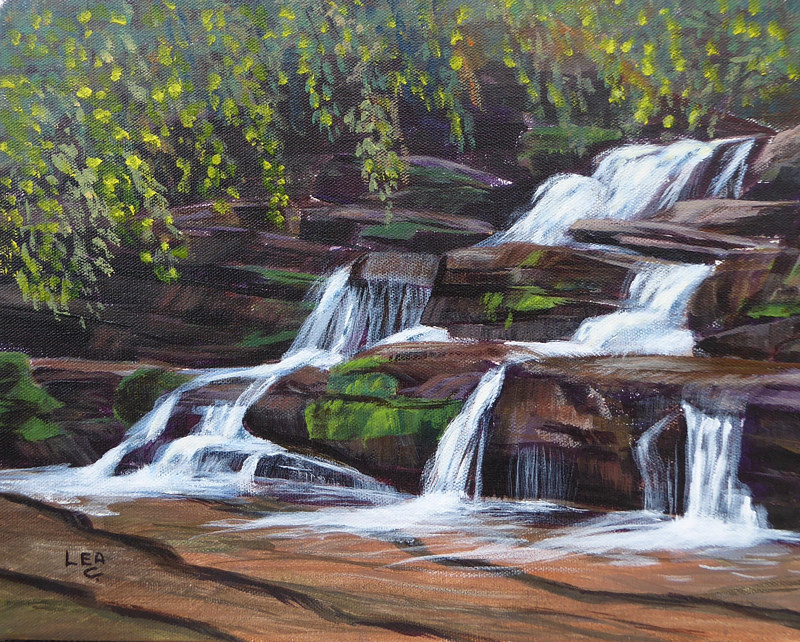 A Peaceful Place 11x14, acrylic Painting A Peaceful Place 11x14, acrylic by Cecilia Lea