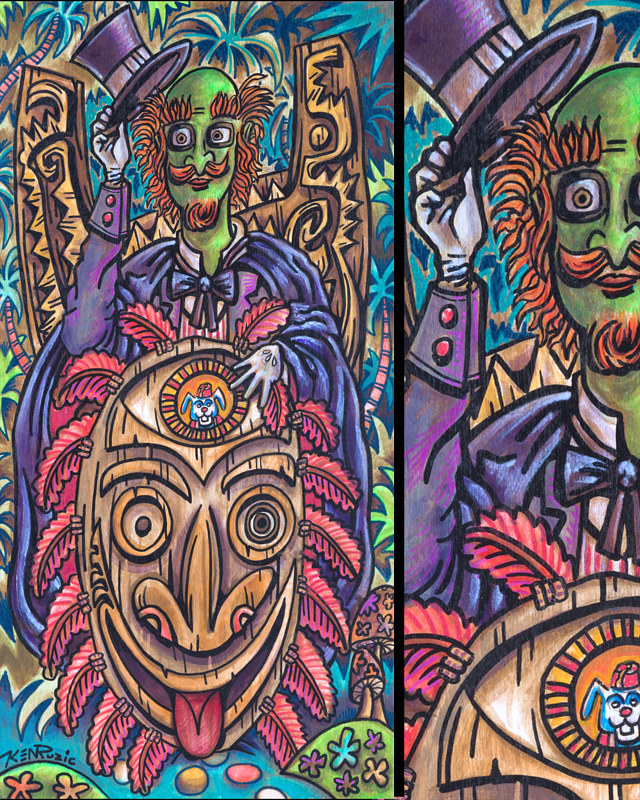 Hoodoo's Acquisition Mixed-media artwork Hoodoo's Acquisition by Kenneth M Ruzic