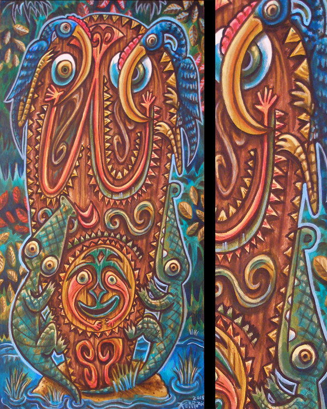 Lucky Day Acrylic painting Lucky Day by Kenneth M Ruzic