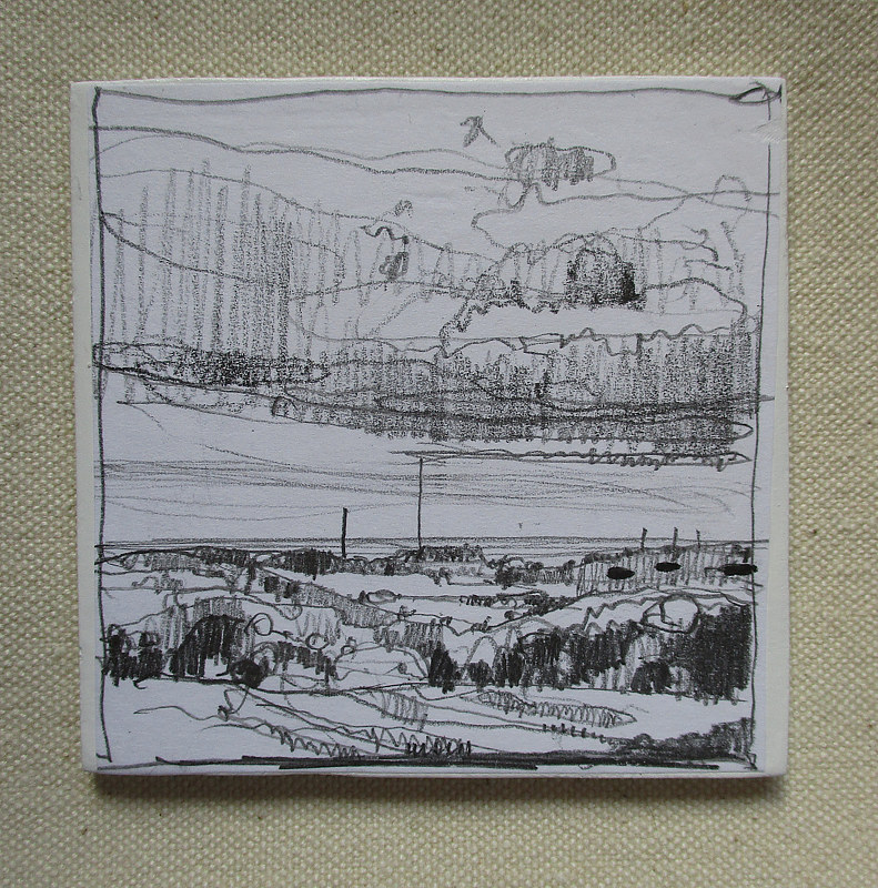 From the Churchyard, to Lake Ontario Drawing From the Churchyard, to Lake Ontario by Harry Stooshinoff