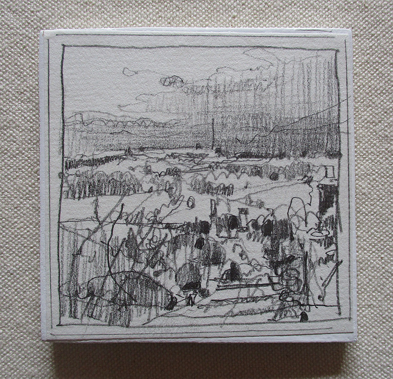 Ida Hills Drawing Ida Hills by Harry Stooshinoff