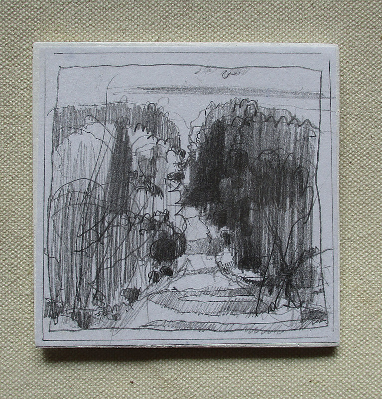 From Thoms Mountain Drawing From Thoms Mountain by Harry Stooshinoff