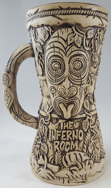 Inferno Room drum mug Drawing Inferno Room drum mug by Kenneth M Ruzic